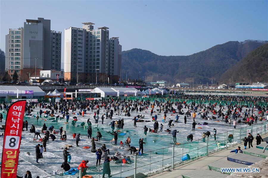 SOUTH KOREA-HWACHEON-SANCHEONEO ICE FESTIVAL