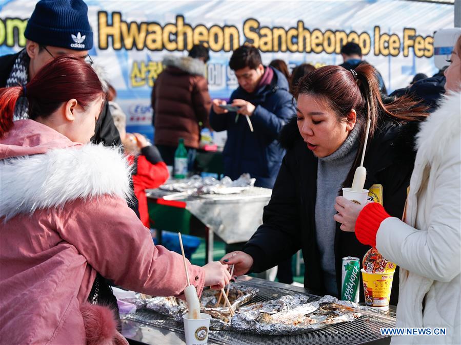 SOUTH KOREA-HWACHEON-SANCHEONEO ICE FESTIVAL