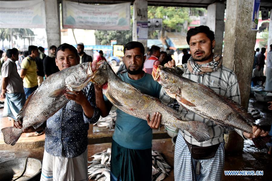 Fishermen busy with work at fish landing station in Cox's Bazar of  Bangladesh - Xinhua