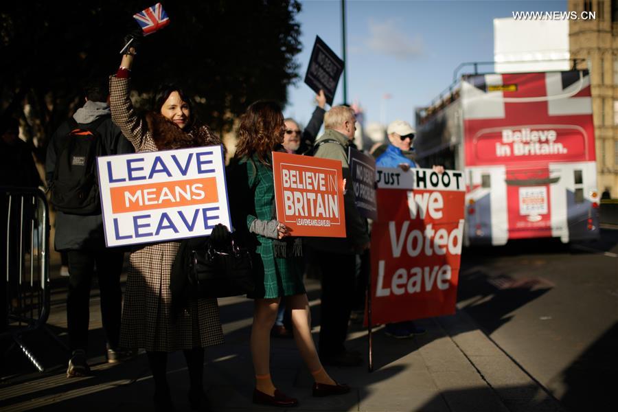 BRITAIN-LONDON-CABINET MEETING-BREXIT-PROTEST