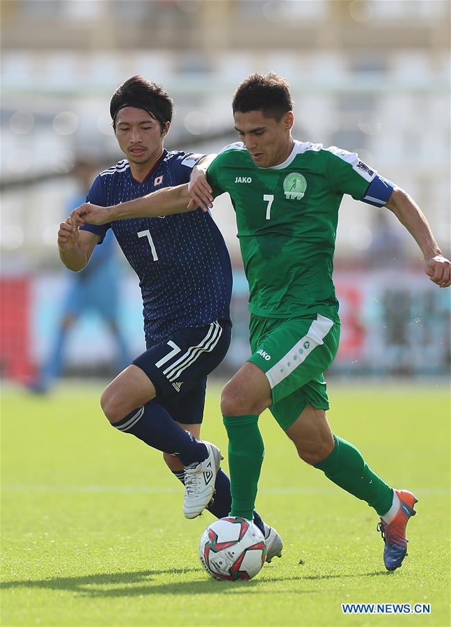 (SP)UAE-ABU DHABI-SOCCER-AFC ASIAN CUP 2019-GROUP F-JPN VS TKM