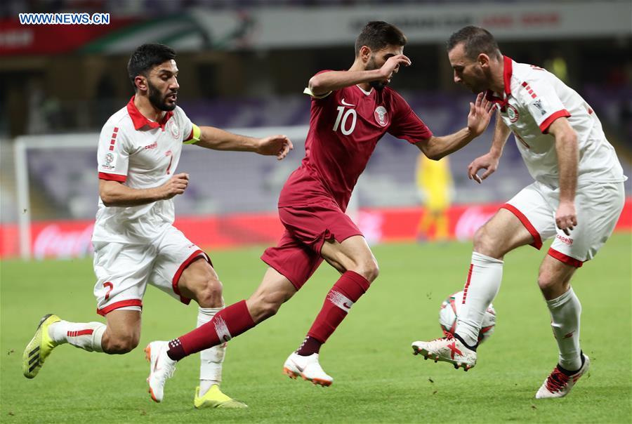 (SP)UAE-AL AIN-SOCCER-ASIAN CUP-QATAR VS LEBANON