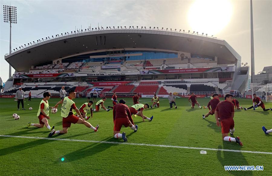 (SP)UAE-ABU DHABI-SOCCER-AFC ASIAN CUP 2019-GROUP C-CHN-TRAINING SESSION