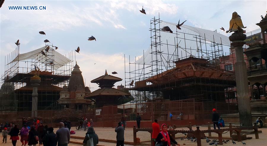 NEPAL-LALITPUR-RECONSTRUCTION-PATAN DURBAR SQUARE
