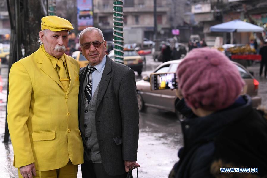 SYRIA-ALEPPO-YELLOW MAN