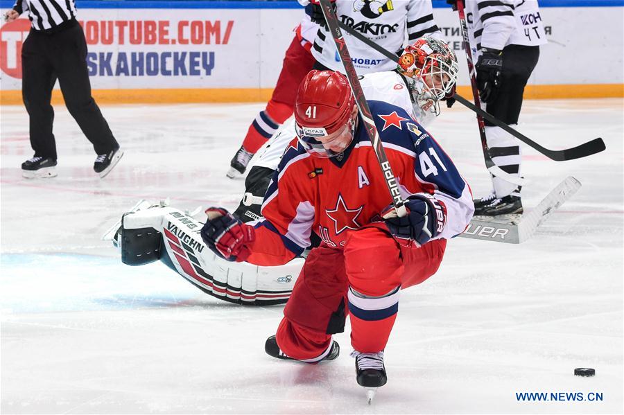 (SP)RUSSIA-MOSCOW-ICE HOCKEY-KHL-CSKA VS TRAKTOR