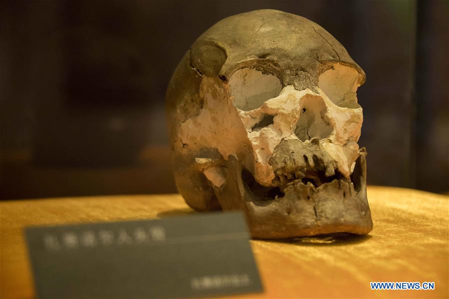CHINA-BEIJING-INNER MONGOLIA-HUMAN SKULL-FOSSIL