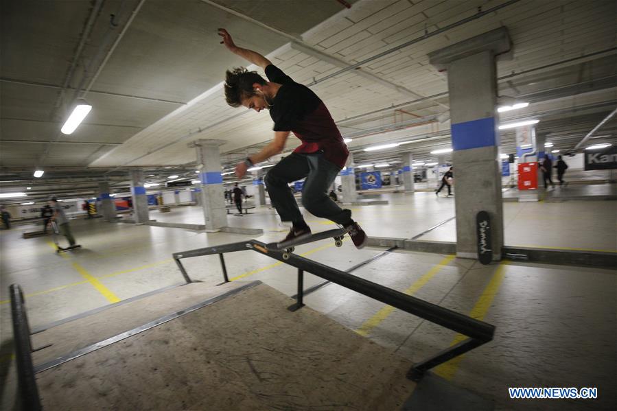 POLAND-WARSAW-WINTER SKATEPARK