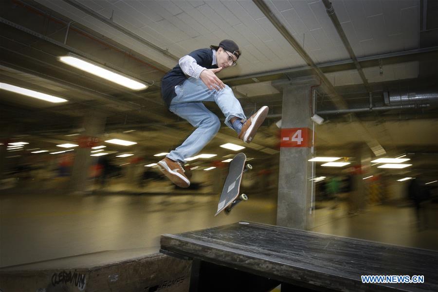 POLAND-WARSAW-WINTER SKATEPARK