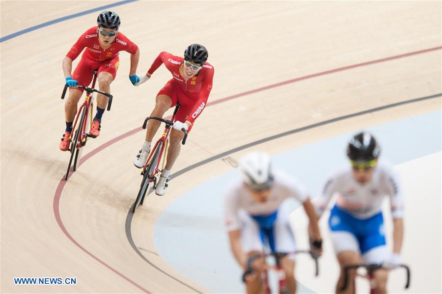 (SP)INDONESIA-JAKARTA-CYCLING-ASIAN TRACK CHAMPIONSHIP 2019-MADISON MEN ELITE-FINAL