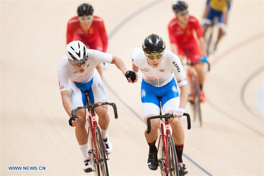 (SP)INDONESIA-JAKARTA-CYCLING-ASIAN TRACK CHAMPIONSHIP 2019-MADISON MEN ELITE-FINAL
