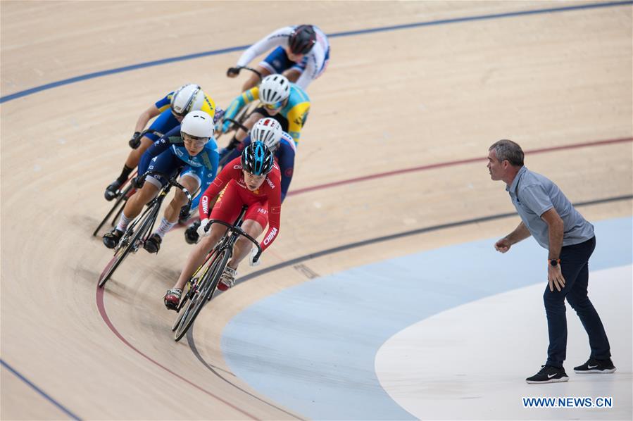(SP)INDONESIA-JAKARTA-CYCLING-JUNIOR ASIAN TRACK CHAMPIONSHIP 2019-JUNIOR WOMEN'S KEIRIN-FINAL