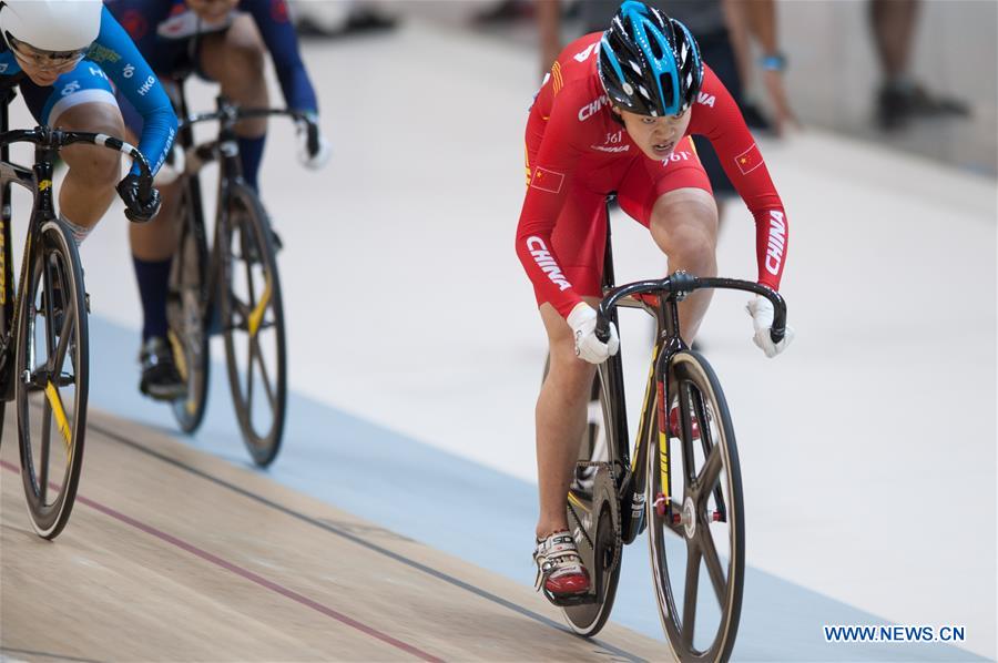 (SP)INDONESIA-JAKARTA-CYCLING-JUNIOR ASIAN TRACK CHAMPIONSHIP 2019-JUNIOR WOMEN'S KEIRIN-FINAL
