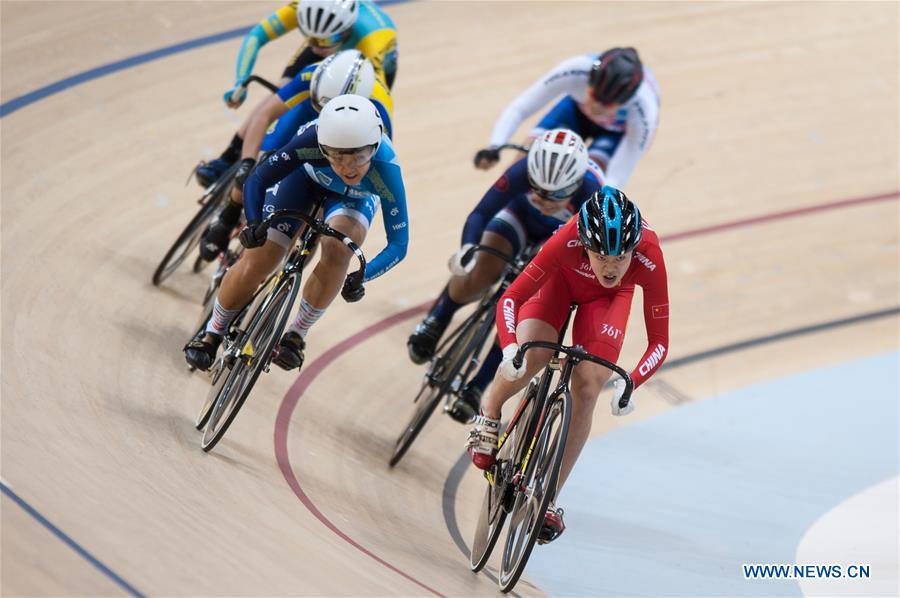 (SP)INDONESIA-JAKARTA-CYCLING-JUNIOR ASIAN TRACK CHAMPIONSHIP 2019-JUNIOR WOMEN'S KEIRIN-FINAL
