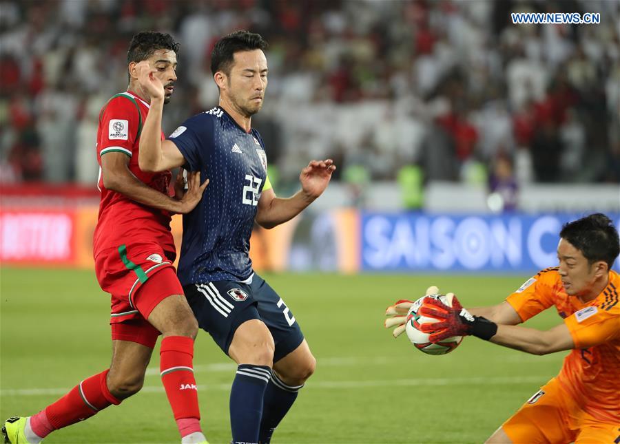 (SP)UAE-ABU DHABI-SOCCER-AFC ASIAN CUP 2019-GROUP F-OMAN VS JAPAN