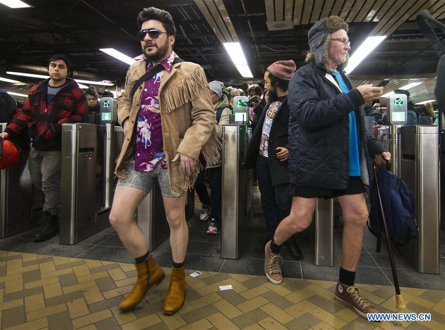 CANADA-TORONTO-NO PANTS SUBWAY RIDE