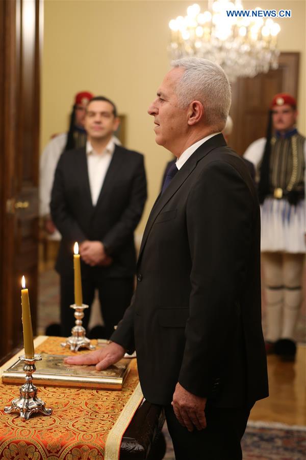 GREECE-ATHENS-NEW DEFENSE MINISTER-SWORN IN