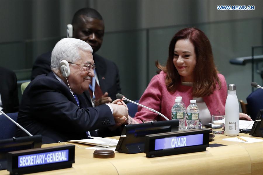 UN-GROUP OF 77 AND CHINA-CHAIRMANSHIP-HANDOVER CEREMONY-PALESTINE