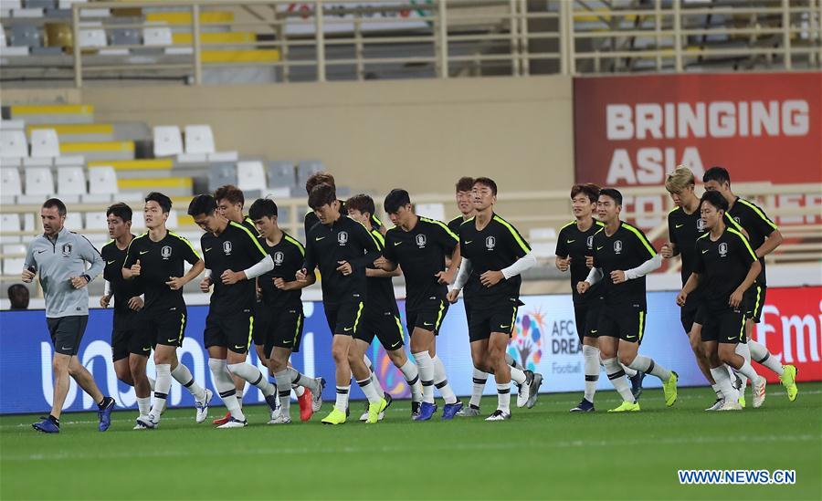 (SP)UAE-ABU DHABI-AFC ASIAN CUP-SOUTH KOREA-TRAINING SESSION