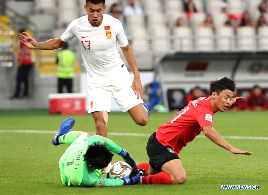 (SP)UAE-ABU DHABI-FOOTBALL-ASIAN CUP-CHN VS KOR