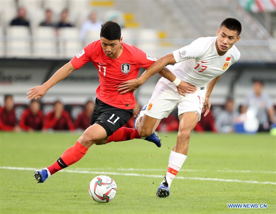 (SP)UAE-ABU DHABI-FOOTBALL-ASIAN CUP-CHN VS KOR