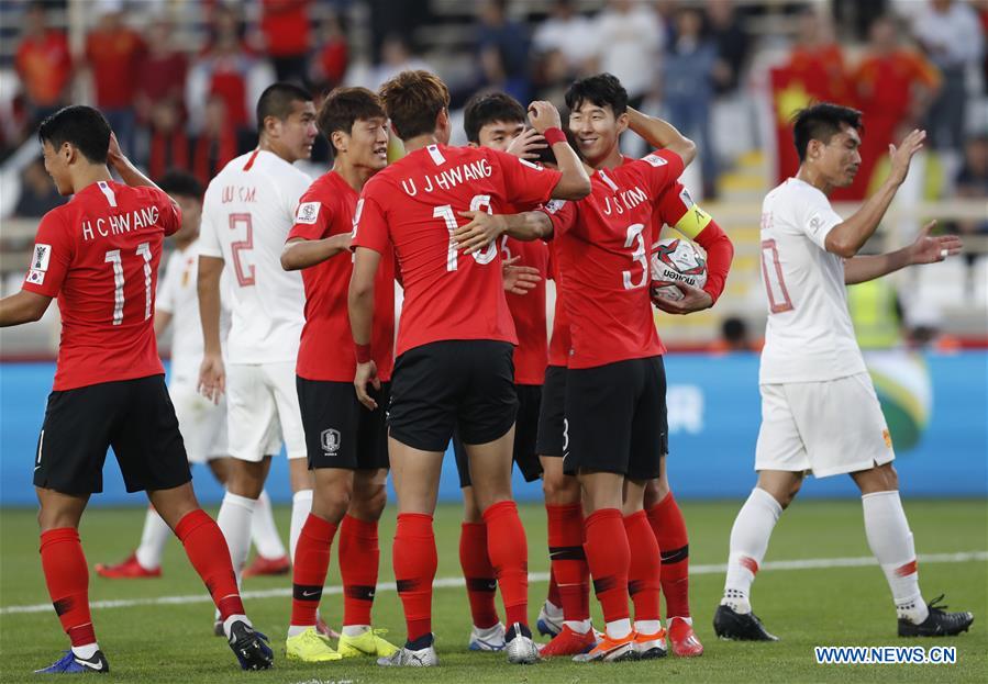 (SP)UAE-ABU DHABI-FOOTBALL-ASIAN CUP-CHN VS KOR