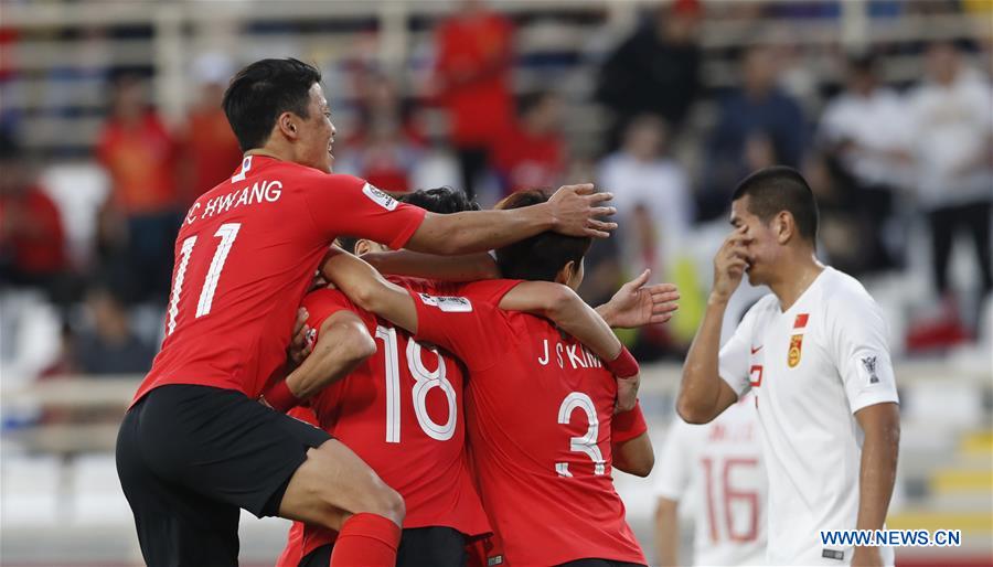 (SP)UAE-ABU DHABI-FOOTBALL-ASIAN CUP-CHN VS KOR