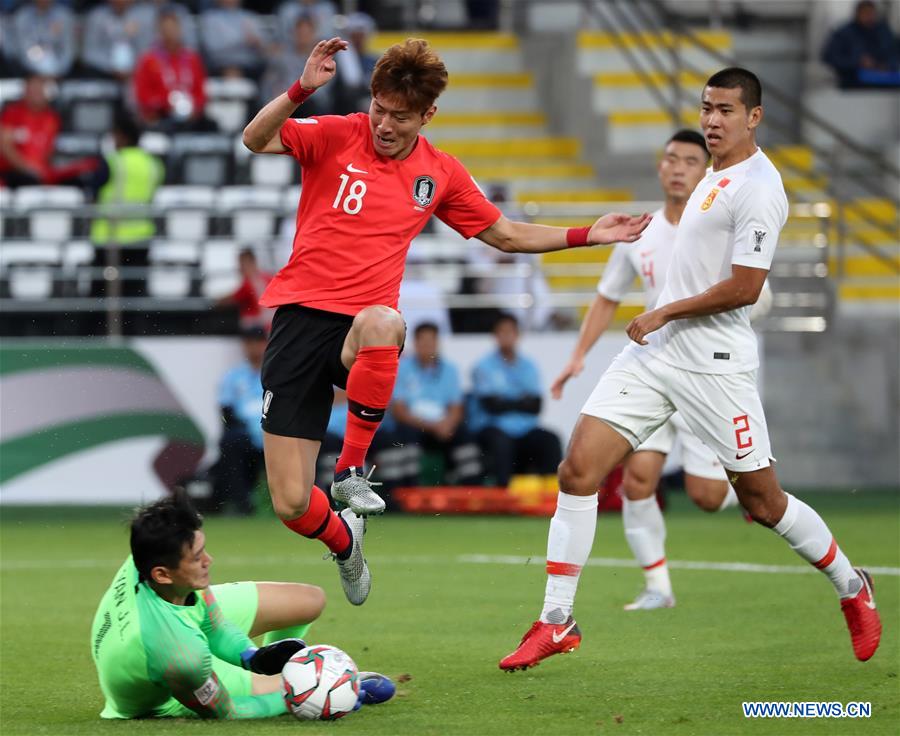 South Korea beat China 20 to finish top of Group C at Asian Cup