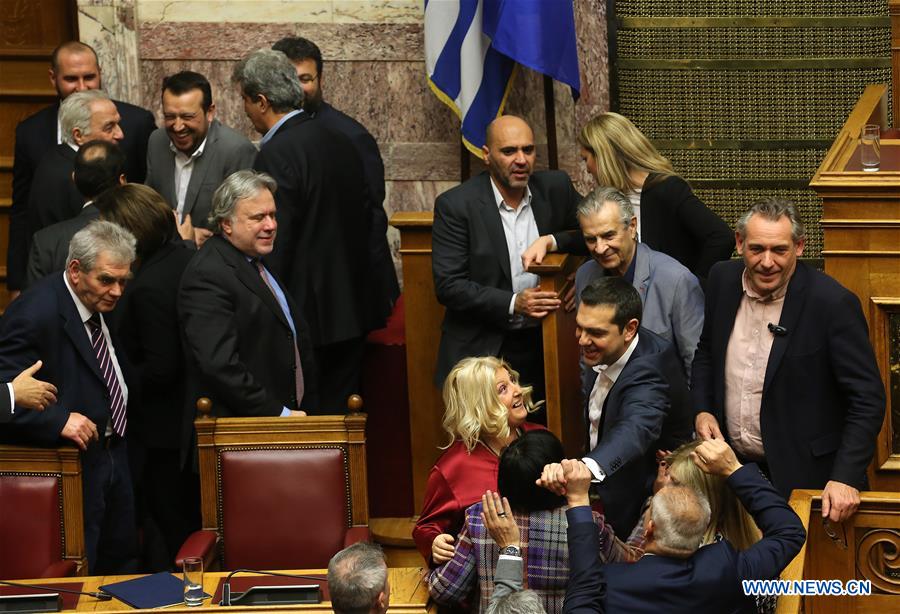 GREECE-ATHENS-GOVERNMENT-CONFIDENCE VOTE-WINNING