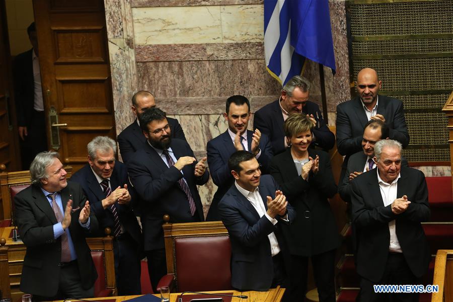GREECE-ATHENS-GOVERNMENT-CONFIDENCE VOTE-WINNING