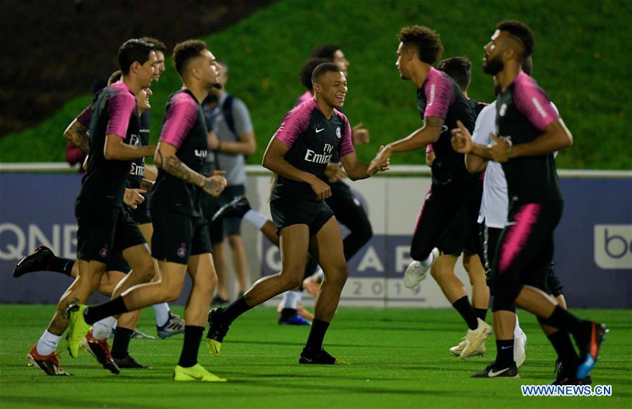 (SP)QATAR-DOHA-PARIS SAINT GERMAIN-TRAINING