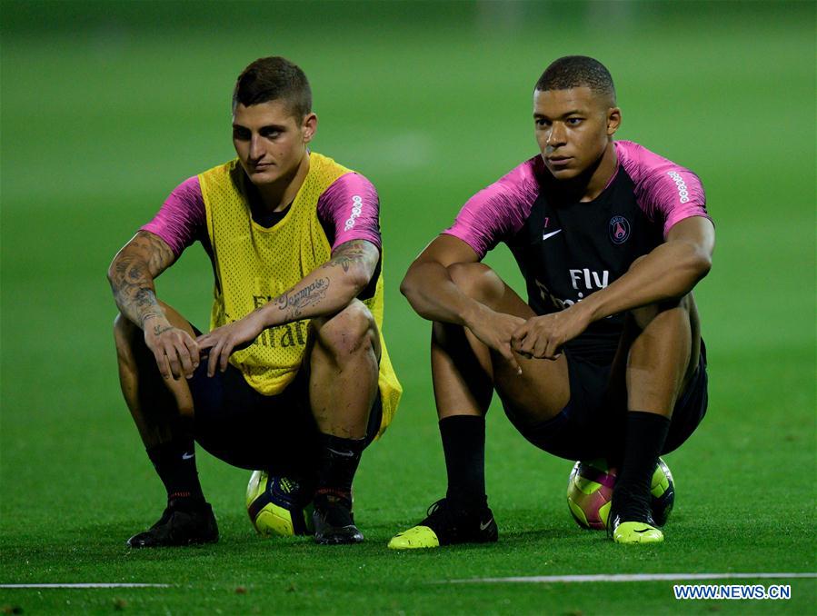 (SP)QATAR-DOHA-PARIS SAINT GERMAIN-TRAINING