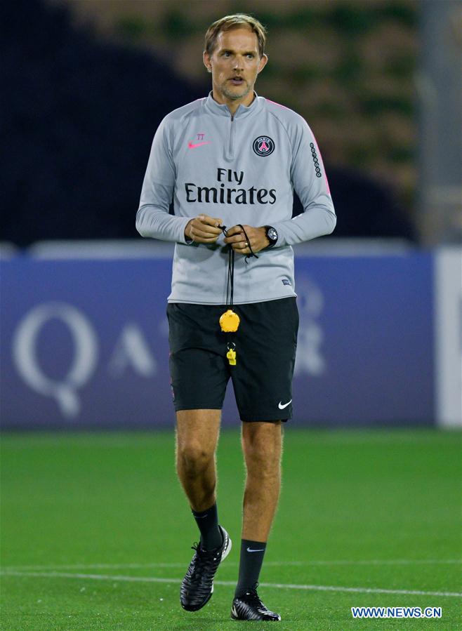 (SP)QATAR-DOHA-PARIS SAINT GERMAIN-TRAINING
