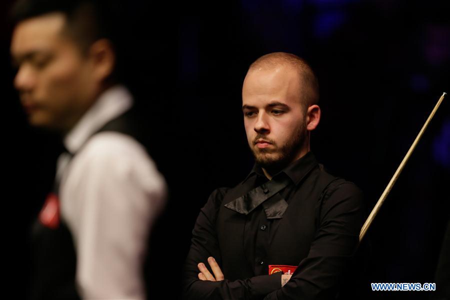 (SP) BRITAIN-LONDON-SNOOKER-MASTERS 2019-BRECEL VS DING