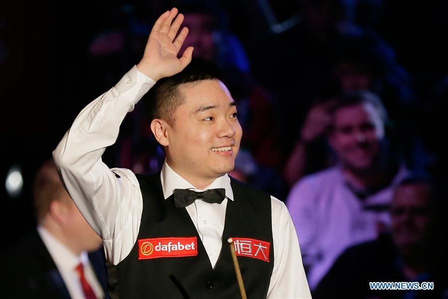 (SP) BRITAIN-LONDON-SNOOKER-MASTERS 2019-BRECEL VS DING