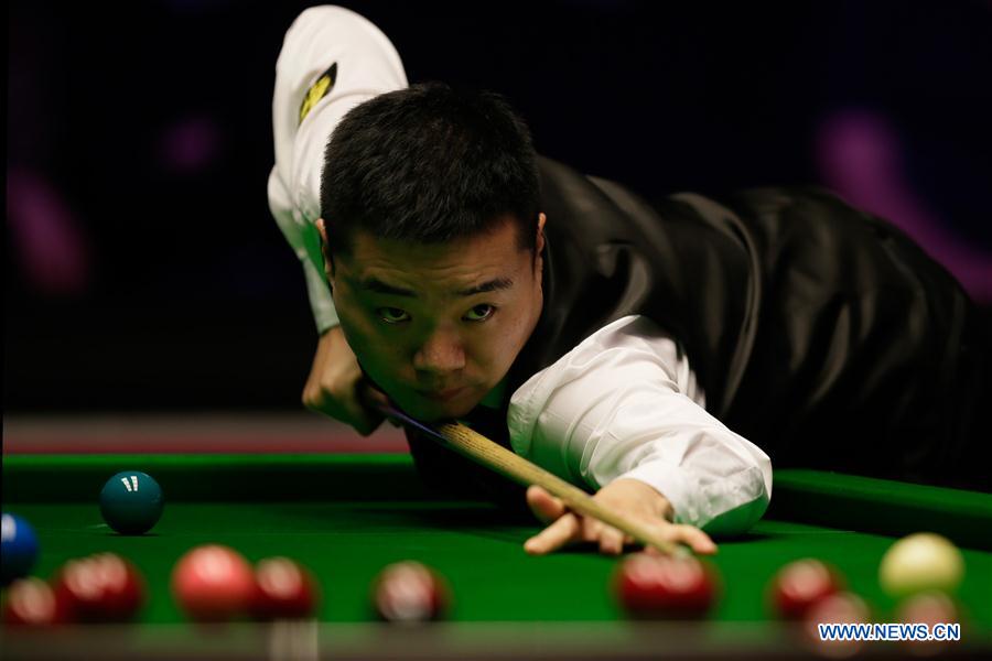 (SP) BRITAIN-LONDON-SNOOKER-MASTERS 2019-BRECEL VS DING