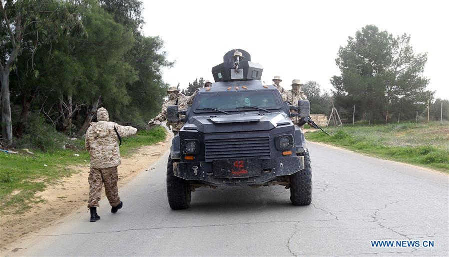 LIBYA-TRIPOLI-CLASHES-SECURITY FORCE-PATROL