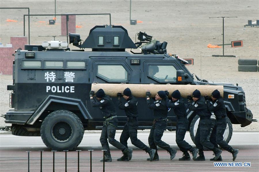 CHINA-SHANDONG-JINAN-POLICE DRILL (CN)