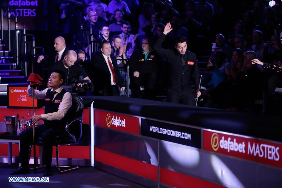 (SP) BRITAIN-LONDON-SNOOKER-MASTERS 2019-DING VS O'SULLIVAN