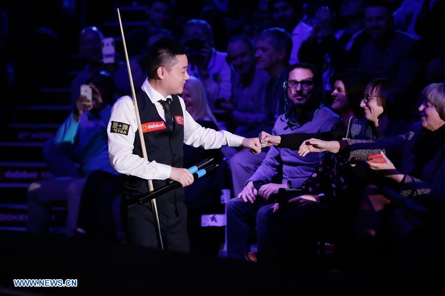 (SP) BRITAIN-LONDON-SNOOKER-MASTERS 2019-DING VS O'SULLIVAN