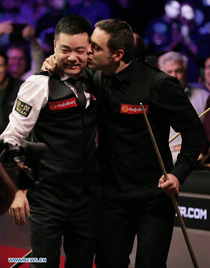 (SP) BRITAIN-LONDON-SNOOKER-MASTERS 2019-DING VS O'SULLIVAN