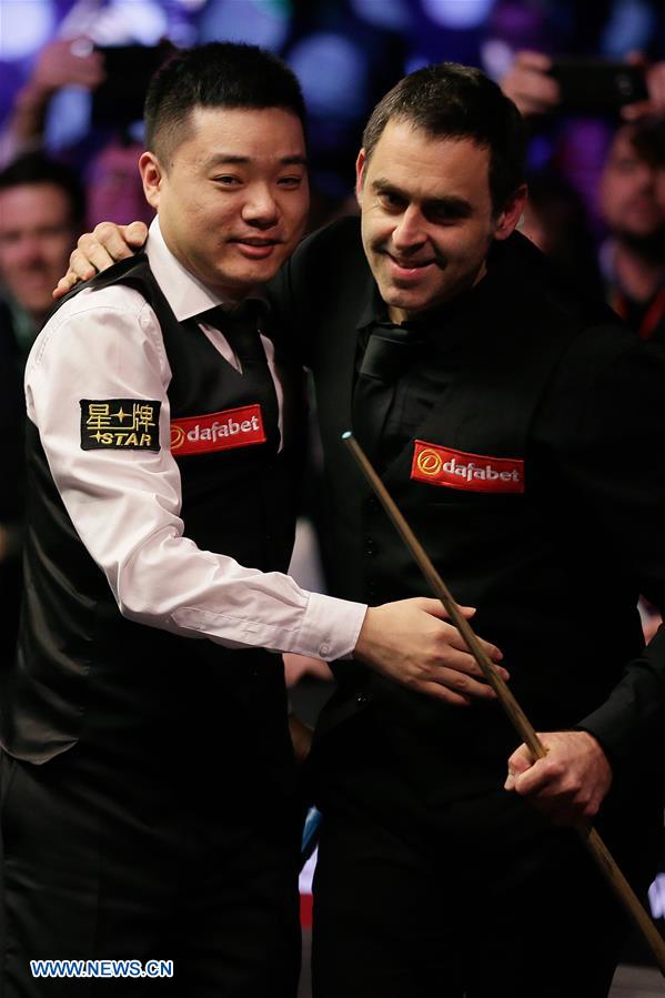 (SP) BRITAIN-LONDON-SNOOKER-MASTERS 2019-DING VS O'SULLIVAN