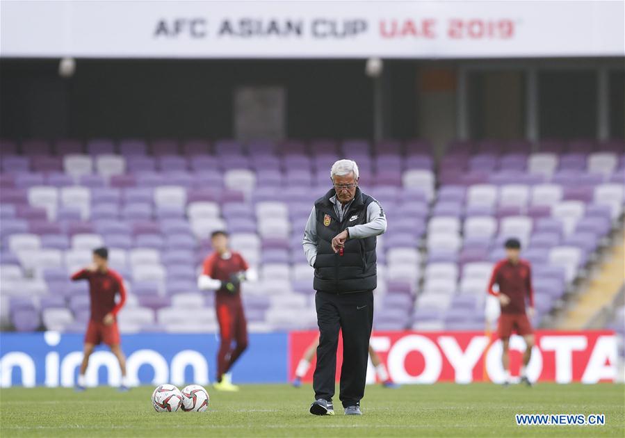 (SP)UAE-AL AIN-SOCCER-AFC ASIAN CUP 2019-ROUND OF 16-CHN-TRAINING SESSION