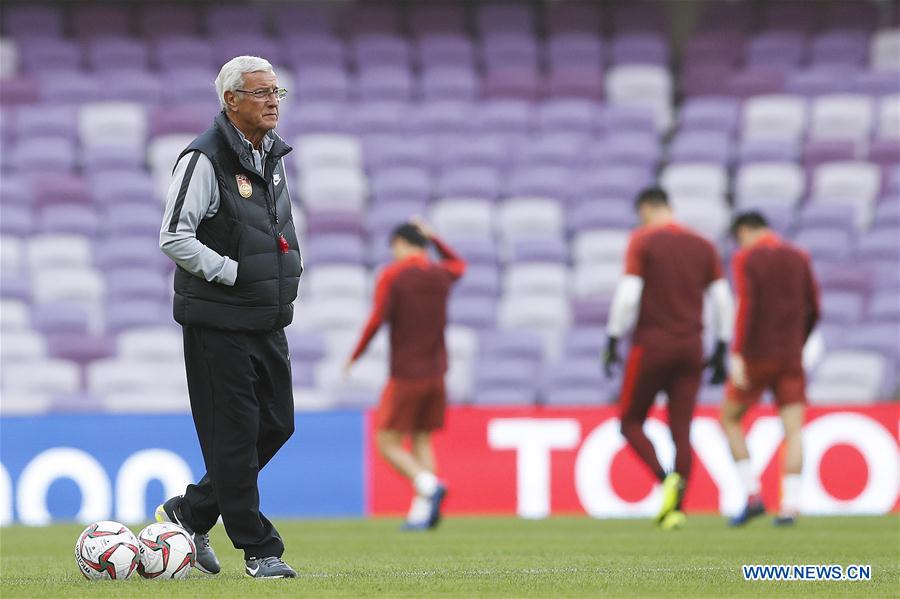 (SP)UAE-AL AIN-SOCCER-AFC ASIAN CUP 2019-ROUND OF 16-CHN-TRAINING SESSION
