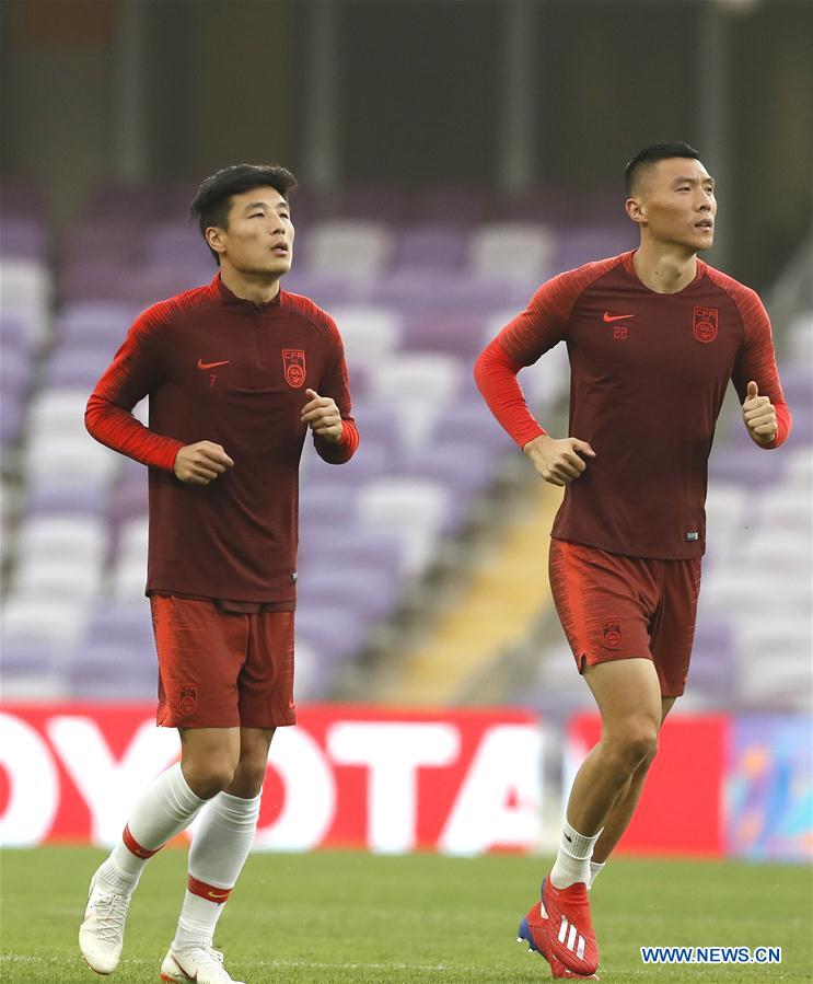 (SP)UAE-AL AIN-SOCCER-AFC ASIAN CUP 2019-ROUND OF 16-CHN-TRAINING SESSION