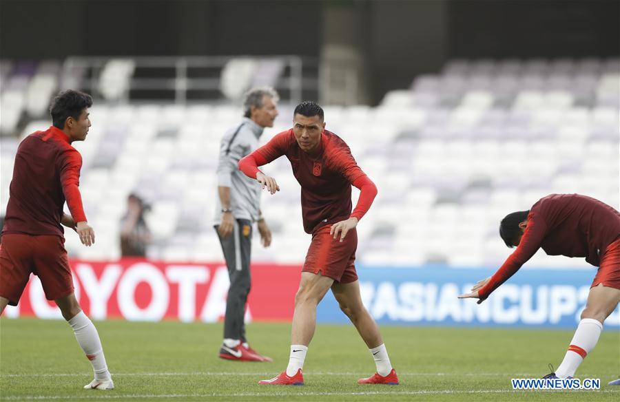 (SP)UAE-AL AIN-SOCCER-AFC ASIAN CUP 2019-ROUND OF 16-CHN-TRAINING SESSION