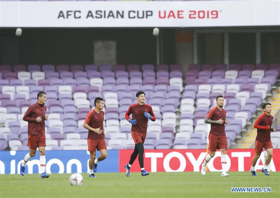 (SP)UAE-AL AIN-SOCCER-AFC ASIAN CUP 2019-ROUND OF 16-CHN-TRAINING SESSION