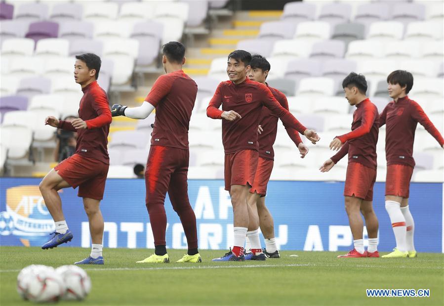 (SP)UAE-AL AIN-SOCCER-AFC ASIAN CUP 2019-ROUND OF 16-CHN-TRAINING SESSION