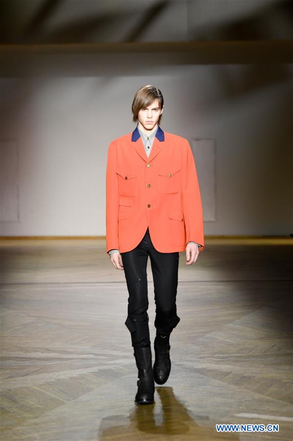Creations from Paul Smith displayed during Paris Men's Fashion Week -  Xinhua