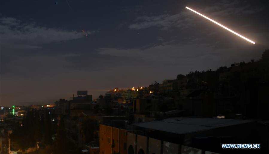 SYRIA-DAMASCUS-MISSILE